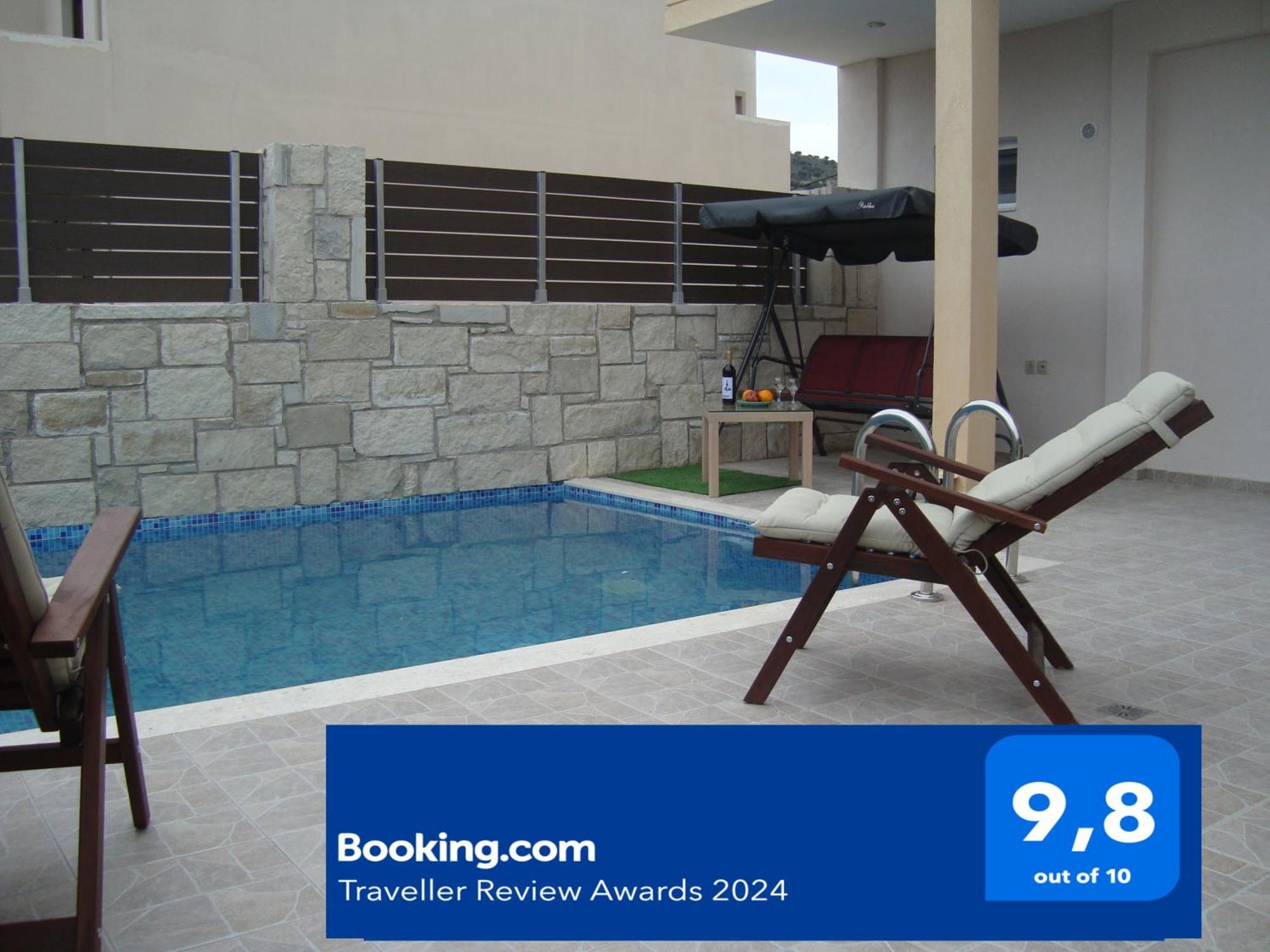 “Theeporto” Maisonette With Pool Gouves Exterior photo
