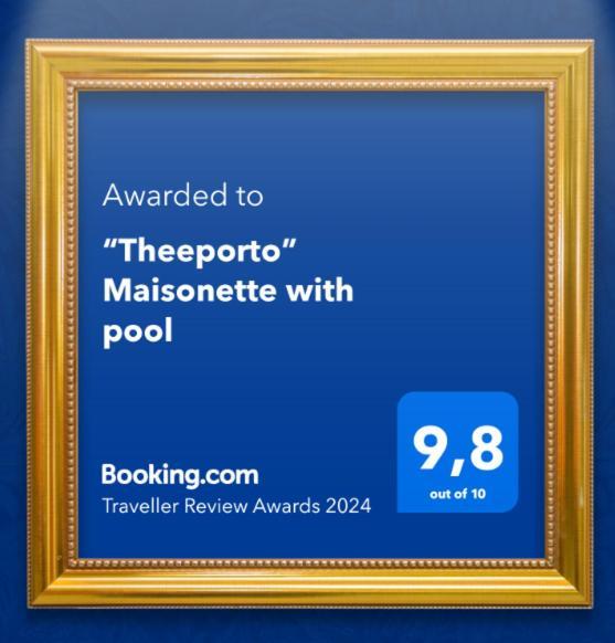 “Theeporto” Maisonette With Pool Gouves Exterior photo
